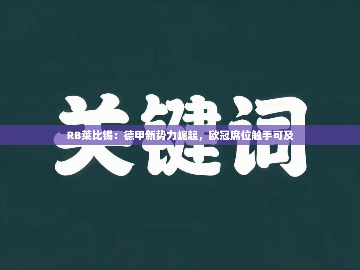 RB莱比锡：德甲新势力崛起，欧冠席位触手可及